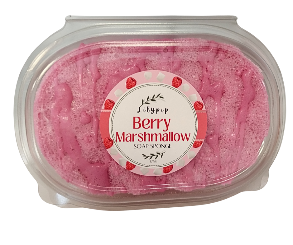 Berry Marshmallow Soap Sponge