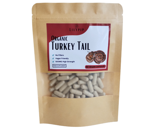 Organic Turkey Tail Mushroom Capsules x90 Vegan